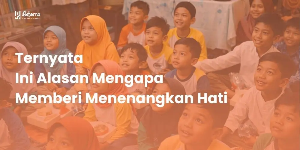 Ternyata Ini Alasan Mengapa Memberi Menenangkan Hati
